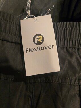 FLEX ROVER Mens Cargo Pants 6 Pockets Pull On Size 4XL GREY New With Tags 30 in